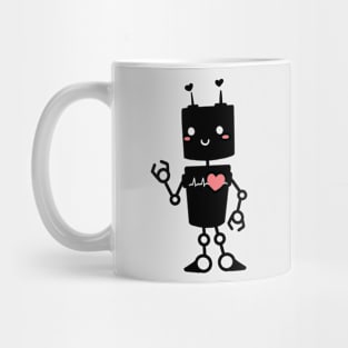 Lovebot black Mug